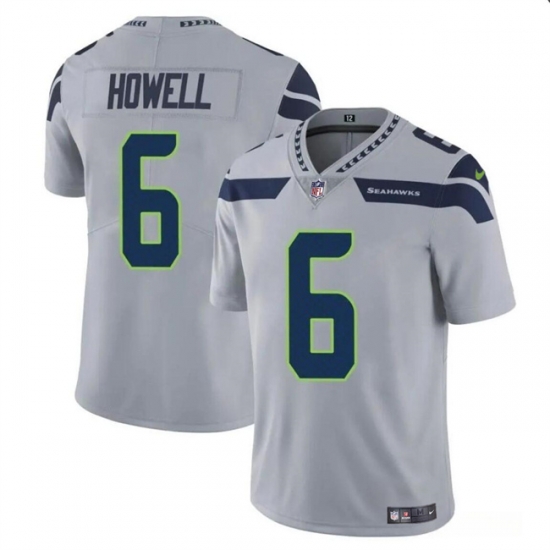 Youth Seattle Seahawks 6 Sam Howell Grey Vapor Limited Stitched Football Jersey Youth Seattle Seahawks 6 Sam Howell Grey Vapor Limited Stitched Football Jersey