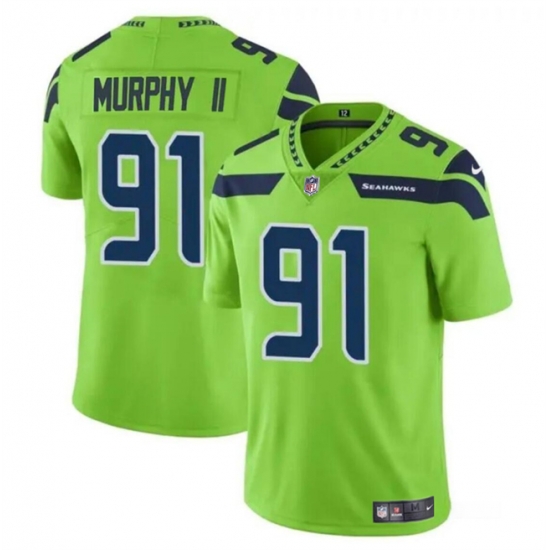 Youth Seattle Seahawks 91 Byron Murphy II Green 2024 Draft Vapor Limited Stitched Football Jersey Youth Seattle Seahawks 91 Byron Murphy II Green 2024 Draft Vapor Limited Stitched Football Jersey
