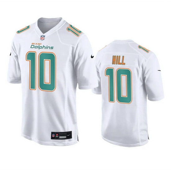 Men Miami Dolphins 10 Tyreek Hill White Fashion Vapor Untouchable Stitched Football Jersey Men Miami Dolphins 10 Tyreek Hill White Fashion Vapor Untouchable Stitched Football Jersey