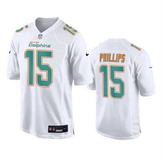 Men Miami Dolphins 15 Jaelan Phillips White Fashion Vapor Untouchable Stitched Football Jersey Men Miami Dolphins 15 Jaelan Phillips White Fashion Vapor Untouchable Stitched Football Jersey