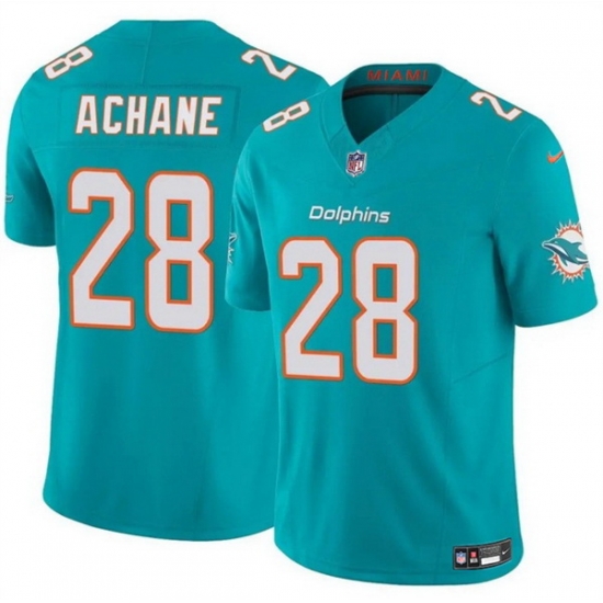 Men Miami Dolphins 28 De 27Von Achane Aqua 2024 F U S E Vapor Limited Stitched Football Jersey Men Miami Dolphins 28 De 27Von Achane Aqua 2024 F U S E Vapor Limited Stitched Football Jersey