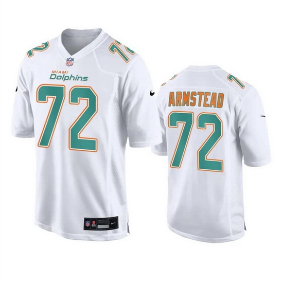 Men Miami Dolphins 72 Terron Armstead White Fashion Vapor Untouchable Stitched Football Jersey Men Miami Dolphins 72 Terron Armstead White Fashion Vapor Untouchable Stitched Football Jersey