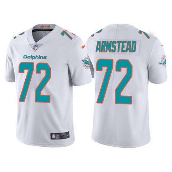Men Miami Dolphins 72 Terron Armstead White Vapor Untouchable Limited Stitched Football jersey Men Miami Dolphins 72 Terron Armstead White Vapor Untouchable Limited Stitched Football jersey