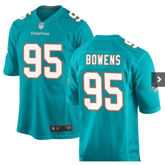 Men Miami Dolphins Tim Bowens #95 Vapor Limited Stitched NFL Jersey Men Miami Dolphins Tim Bowens #95 Vapor Limited Stitched NFL Jersey