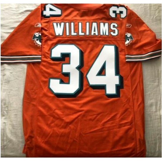 Men Miami Dolphins ricky williams #34 Orange Throwback Stitched NFL Jersey Men Miami Dolphins ricky williams #34 Orange Throwback Stitched NFL Jersey