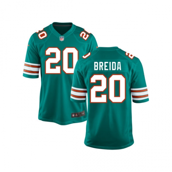 Men Nike Dolphins 20 Matt Breida Aque Throwback Game Stitched NFL Jersey Men Nike Dolphins 20 Matt Breida Aque Throwback Game Stitched NFL Jersey