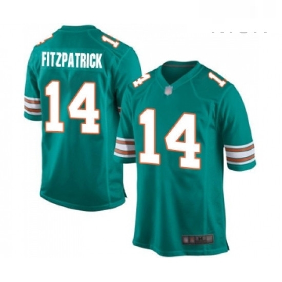 Mens Miami Dolphins 14 Ryan Fitzpatrick Game Aqua Green Alternate Football Jersey Mens Miami Dolphins 14 Ryan Fitzpatrick Game Aqua Green Alternate Football Jersey