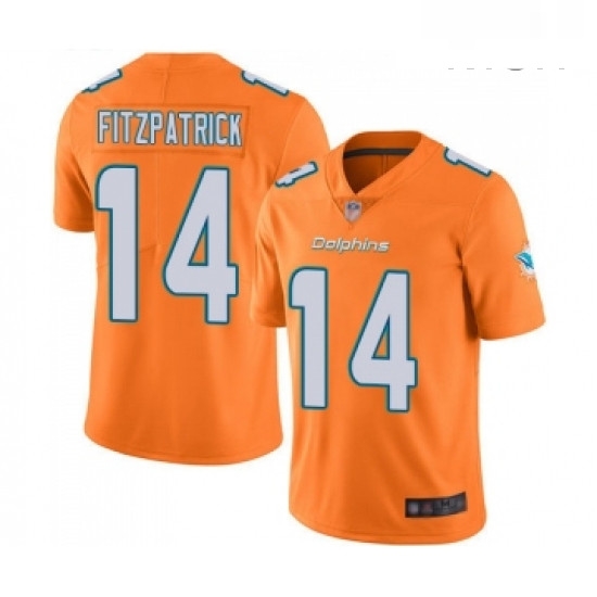 Mens Miami Dolphins 14 Ryan Fitzpatrick Limited Orange Rush Vapor Untouchable Football Jersey Mens Miami Dolphins 14 Ryan Fitzpatrick Limited Orange Rush Vapor Untouchable Football Jersey