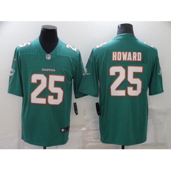 Men's Miami Dolphins #25 Xavien Howard Green Nike Aqua Player Limited Jersey Men's Miami Dolphins #25 Xavien Howard Green Nike Aqua Player Limited Jersey