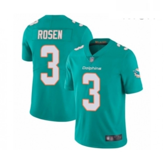 Mens Miami Dolphins 3 Josh Rosen Aqua Green Team Color Vapor Untouchable Limited Player Football Jersey Mens Miami Dolphins 3 Josh Rosen Aqua Green Team Color Vapor Untouchable Limited Player Football Jersey
