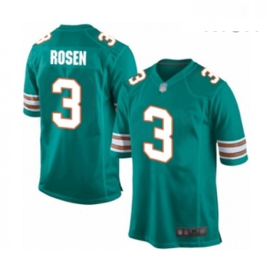 Mens Miami Dolphins 3 Josh Rosen Game Aqua Green Alternate Football Jersey Mens Miami Dolphins 3 Josh Rosen Game Aqua Green Alternate Football Jersey