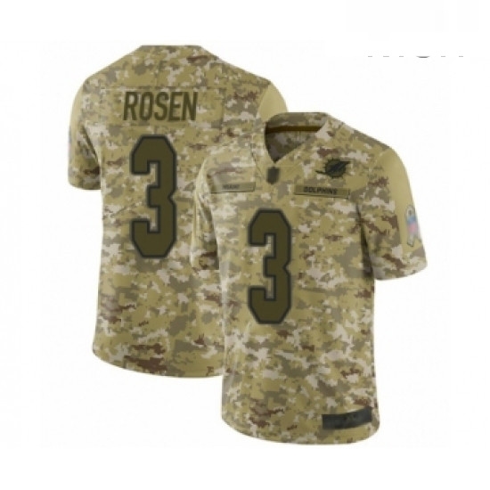 Mens Miami Dolphins 3 Josh Rosen Limited Camo 2018 Salute to Service Football Jersey Mens Miami Dolphins 3 Josh Rosen Limited Camo 2018 Salute to Service Football Jersey