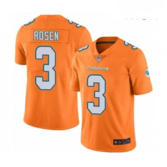 Mens Miami Dolphins 3 Josh Rosen Limited Orange Rush Vapor Untouchable Football Jersey Mens Miami Dolphins 3 Josh Rosen Limited Orange Rush Vapor Untouchable Football Jersey