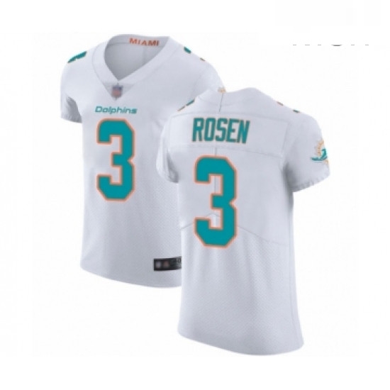 Mens Miami Dolphins 3 Josh Rosen White Vapor Untouchable Elite Player Football Jersey Mens Miami Dolphins 3 Josh Rosen White Vapor Untouchable Elite Player Football Jersey