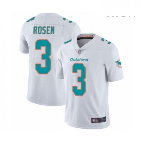 Mens Miami Dolphins 3 Josh Rosen White Vapor Untouchable Limited Player Football Jersey Mens Miami Dolphins 3 Josh Rosen White Vapor Untouchable Limited Player Football Jersey