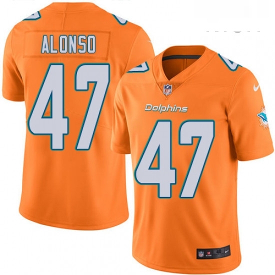 Mens Nike Miami Dolphins 47 Kiko Alonso Limited Orange Rush Vapor Untouchable NFL Jersey Mens Nike Miami Dolphins 47 Kiko Alonso Limited Orange Rush Vapor Untouchable NFL Jersey