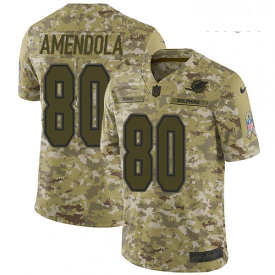 Mens Nike Miami Dolphins 80 Danny Amendola Limited Camo 2018 Salute to Service NFL Jersey Mens Nike Miami Dolphins 80 Danny Amendola Limited Camo 2018 Salute to Service NFL Jersey