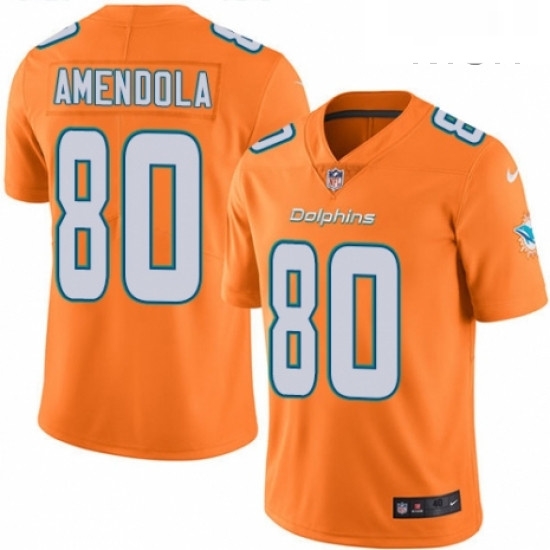 Mens Nike Miami Dolphins 80 Danny Amendola Limited Orange Rush Vapor Untouchable NFL Jersey Mens Nike Miami Dolphins 80 Danny Amendola Limited Orange Rush Vapor Untouchable NFL Jersey