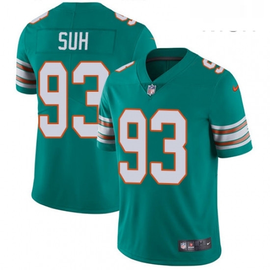 Mens Nike Miami Dolphins 93 Ndamukong Suh Aqua Green Alternate Vapor Untouchable Limited Player NFL Jersey Mens Nike Miami Dolphins 93 Ndamukong Suh Aqua Green Alternate Vapor Untouchable Limited Player NFL Jersey