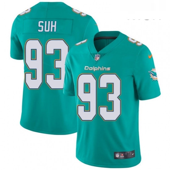 Mens Nike Miami Dolphins 93 Ndamukong Suh Aqua Green Team Color Vapor Untouchable Limited Player NFL Jersey Mens Nike Miami Dolphins 93 Ndamukong Suh Aqua Green Team Color Vapor Untouchable Limited Player NFL Jersey