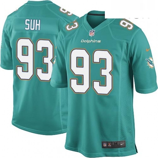 Mens Nike Miami Dolphins 93 Ndamukong Suh Game Aqua Green Team Color NFL Jersey Mens Nike Miami Dolphins 93 Ndamukong Suh Game Aqua Green Team Color NFL Jersey