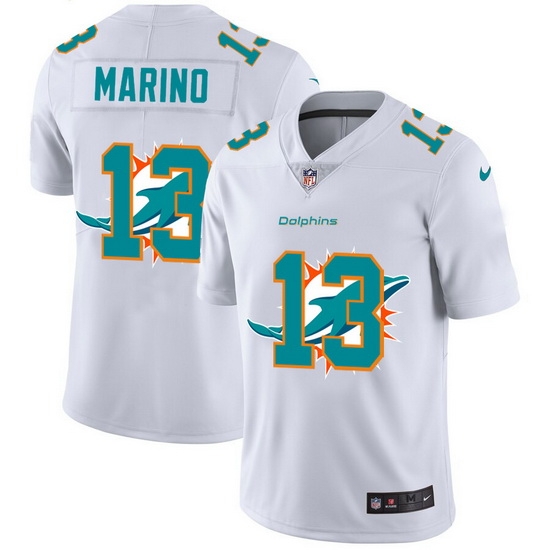Miami Dolphins 13 Dan Marino White Men Nike Team Logo Dual Overlap Limited NFL Jersey Miami Dolphins 13 Dan Marino White Men Nike Team Logo Dual Overlap Limited NFL Jersey