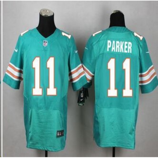 New Miami Dolphins #11 DeVante Parker Aqua Green Alternate Mens Stitched NFL Elite Jersey New Miami Dolphins #11 DeVante Parker Aqua Green Alternate Mens Stitched NFL Elite Jersey