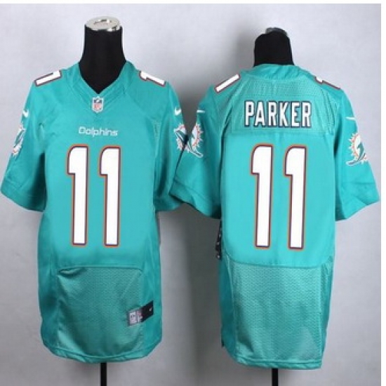 New Miami Dolphins #11 DeVante Parker Aqua Green Team Color Men Stitched NFL New Elite jersey New Miami Dolphins #11 DeVante Parker Aqua Green Team Color Men Stitched NFL New Elite jersey