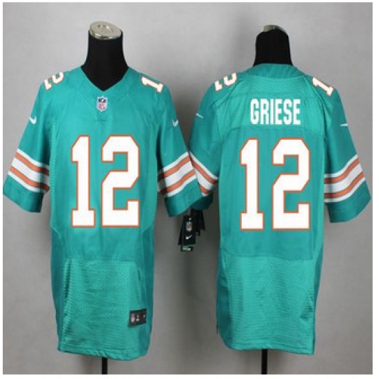 New Miami Dolphins #12 Bob Griese Aqua Green Alternate Mens Stitched NFL Elite Jersey New Miami Dolphins #12 Bob Griese Aqua Green Alternate Mens Stitched NFL Elite Jersey