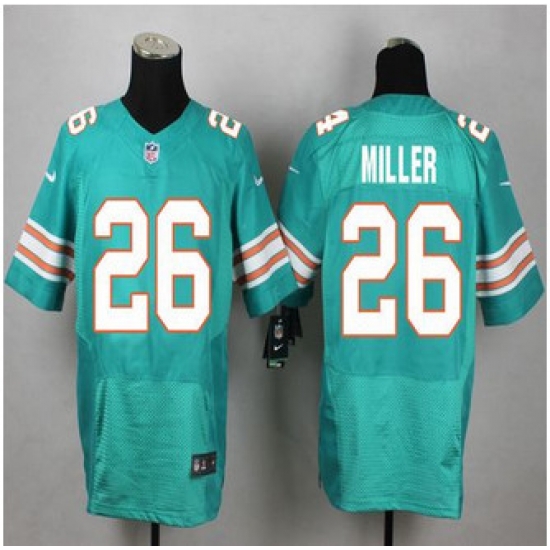 New Miami Dolphins #26 Lamar Miller Aqua Green Alternate Mens Stitched NFL Elite Jersey New Miami Dolphins #26 Lamar Miller Aqua Green Alternate Mens Stitched NFL Elite Jersey