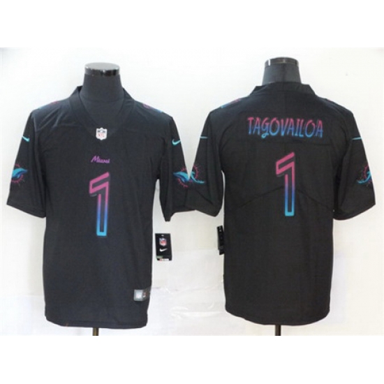 Nike Dolphins 1 Tua Tagovailoa Black City Edition Vapor Untouchable Limited Jersey Nike Dolphins 1 Tua Tagovailoa Black City Edition Vapor Untouchable Limited Jersey