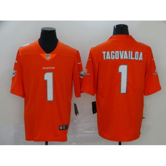 Nike Dolphins 1 Tua Tagovailoa Orange Inverted Legend Limited Jersey Nike Dolphins 1 Tua Tagovailoa Orange Inverted Legend Limited Jersey