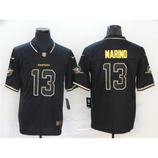 Nike Dolphins 13 Dan Marino Black Gold Vapor Untouchable Limited Jersey Nike Dolphins 13 Dan Marino Black Gold Vapor Untouchable Limited Jersey