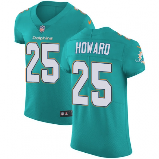 Nike Dolphins #25 Xavien Howard Aqua Green Team Color Mens Stitched NFL Vapor Untouchable Elite Jersey Nike Dolphins #25 Xavien Howard Aqua Green Team Color Mens Stitched NFL Vapor Untouchable Elite Jersey