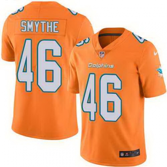 Nike Dolphins 46 Durham Smythe Orange Vapor Untouchable Limited Jersey Nike Dolphins 46 Durham Smythe Orange Vapor Untouchable Limited Jersey