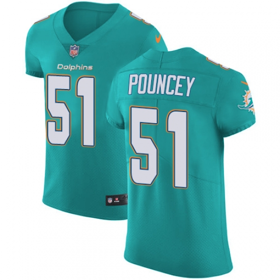 Nike Dolphins #51 Mike Pouncey Aqua Green Team Color Mens Stitched NFL Vapor Untouchable Elite Jersey Nike Dolphins #51 Mike Pouncey Aqua Green Team Color Mens Stitched NFL Vapor Untouchable Elite Jersey
