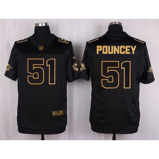 Nike Dolphins #51 Mike Pouncey Black Mens Stitched NFL Elite Pro Line Gold Collection Jersey Nike Dolphins #51 Mike Pouncey Black Mens Stitched NFL Elite Pro Line Gold Collection Jersey