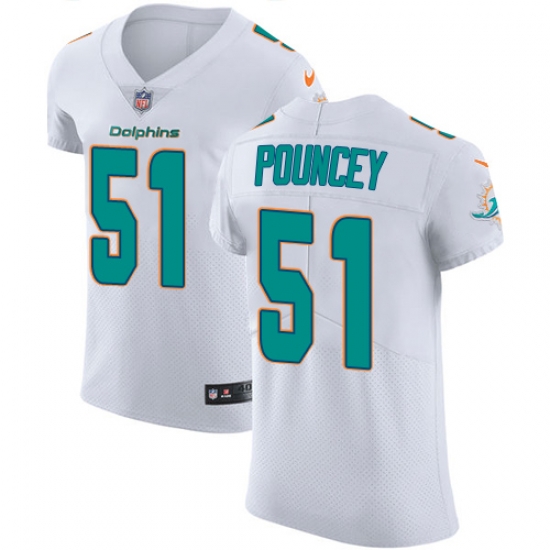 Nike Dolphins #51 Mike Pouncey White Mens Stitched NFL Vapor Untouchable Elite Jersey Nike Dolphins #51 Mike Pouncey White Mens Stitched NFL Vapor Untouchable Elite Jersey