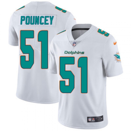 Nike Dolphins #51 Mike Pouncey White Mens Stitched NFL Vapor Untouchable Limited Jersey Nike Dolphins #51 Mike Pouncey White Mens Stitched NFL Vapor Untouchable Limited Jersey