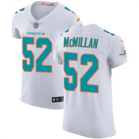 Nike Dolphins #52 Raekwon McMillan White Mens Stitched NFL Vapor Untouchable Elite Jersey Nike Dolphins #52 Raekwon McMillan White Mens Stitched NFL Vapor Untouchable Elite Jersey