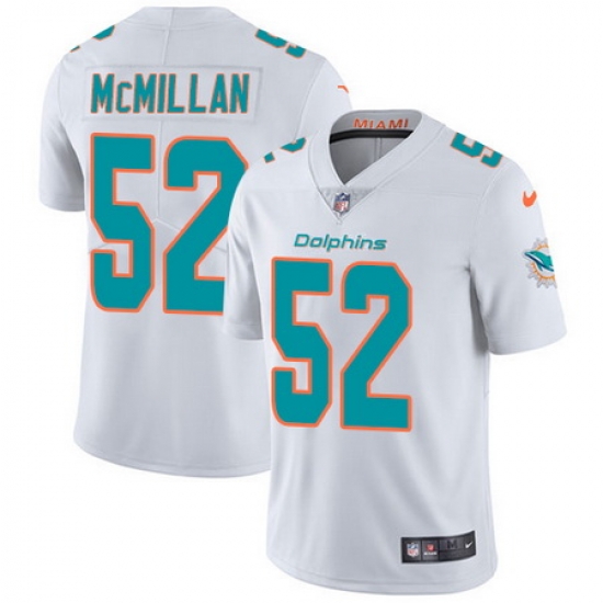 Nike Dolphins #52 Raekwon McMillan White Mens Stitched NFL Vapor Untouchable Limited Jersey Nike Dolphins #52 Raekwon McMillan White Mens Stitched NFL Vapor Untouchable Limited Jersey