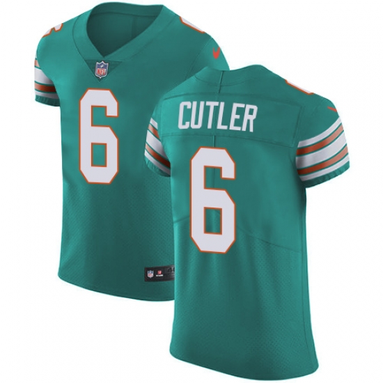 Nike Dolphins #6 Jay Cutler Aqua Green Alternate Mens Stitched NFL Vapor Untouchable Elite Jersey Nike Dolphins #6 Jay Cutler Aqua Green Alternate Mens Stitched NFL Vapor Untouchable Elite Jersey