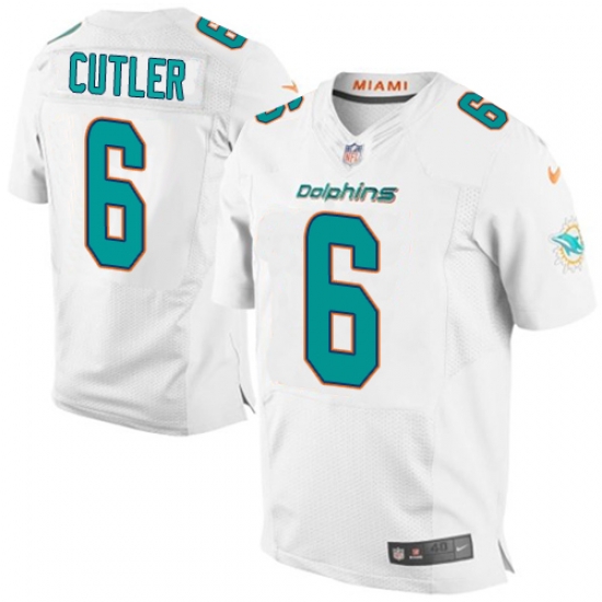 Nike Dolphins #6 Jay Cutler White Mens Stitched NFL New Elite Jersey Nike Dolphins #6 Jay Cutler White Mens Stitched NFL New Elite Jersey