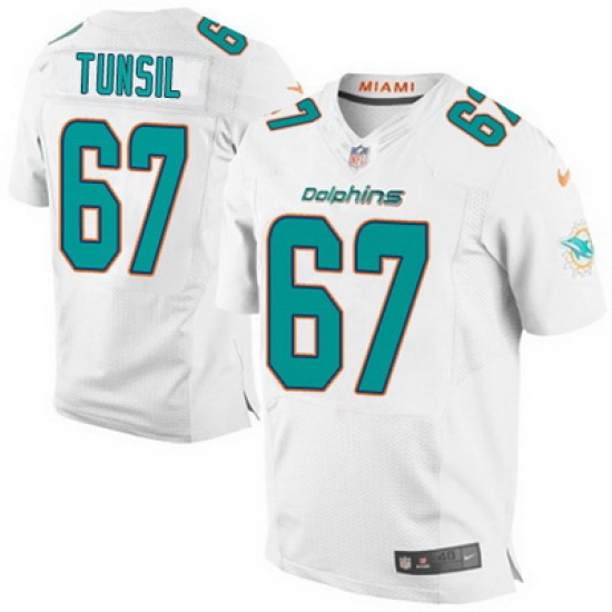 Nike Dolphins #67 Laremy Tunsil White Mens Stitched NFL New Elite Jersey Nike Dolphins #67 Laremy Tunsil White Mens Stitched NFL New Elite Jersey
