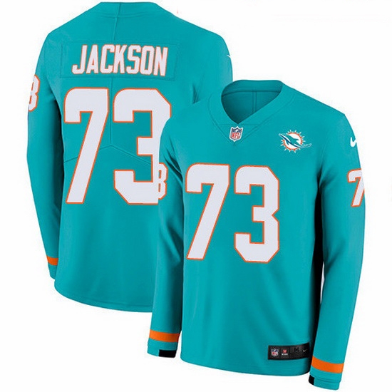 Nike Dolphins 73 Austin Jackson Aqua Green Team Color Men Stitched NFL Limited Therma Long Sleeve Jersey Nike Dolphins 73 Austin Jackson Aqua Green Team Color Men Stitched NFL Limited Therma Long Sleeve Jersey