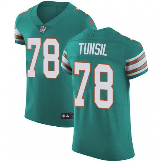 Nike Dolphins #78 Laremy Tunsil Aqua Green Alternate Mens Stitched NFL Vapor Untouchable Elite Jersey Nike Dolphins #78 Laremy Tunsil Aqua Green Alternate Mens Stitched NFL Vapor Untouchable Elite Jersey