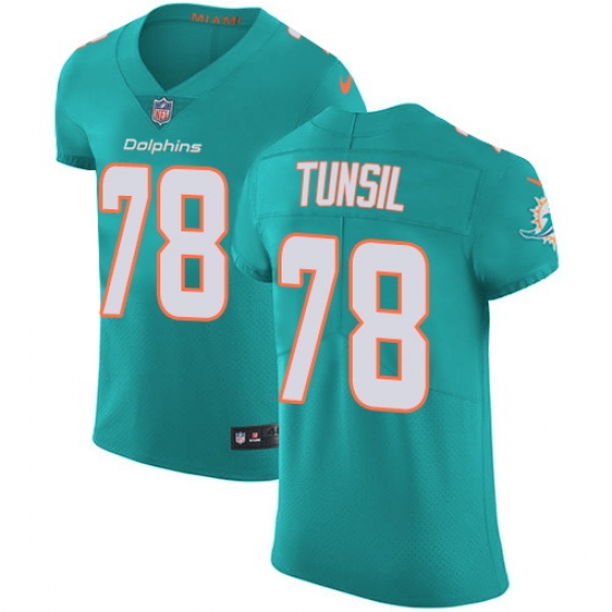 Nike Dolphins #78 Laremy Tunsil Aqua Green Team Color Mens Stitched NFL Vapor Untouchable Elite Jersey Nike Dolphins #78 Laremy Tunsil Aqua Green Team Color Mens Stitched NFL Vapor Untouchable Elite Jersey