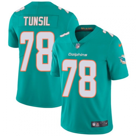Nike Dolphins #78 Laremy Tunsil Aqua Green Team Color Mens Stitched NFL Vapor Untouchable Limited Jersey Nike Dolphins #78 Laremy Tunsil Aqua Green Team Color Mens Stitched NFL Vapor Untouchable Limited Jersey