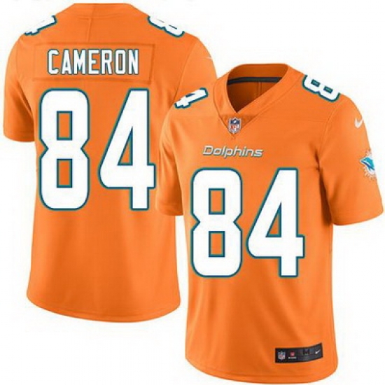Nike Dolphins #84 Jordan Cameron Orange Mens Stitched NFL Limited Rush Jersey Nike Dolphins #84 Jordan Cameron Orange Mens Stitched NFL Limited Rush Jersey