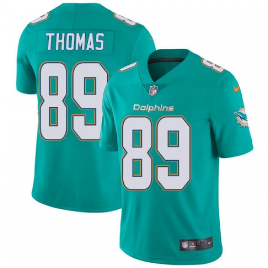 Nike Dolphins #89 Julius Thomas Aqua Green Team Color Mens Stitched NFL Vapor Untouchable Limited Jersey Nike Dolphins #89 Julius Thomas Aqua Green Team Color Mens Stitched NFL Vapor Untouchable Limited Jersey